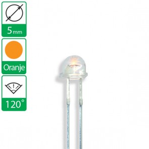 Oranje LED 120 graden 5mm