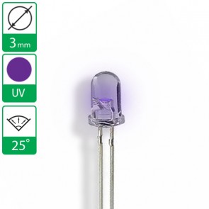 UV/Paarse LED 25 graden 3mm