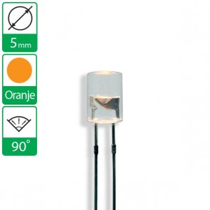 Oranje LED 90 graden 5mm