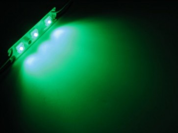 Waterdichte groene LED strip 6,7 cm 12 V 3 Hyperflux LED