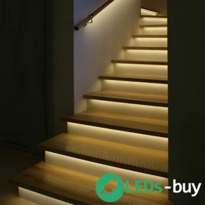 Trapverlichting 60cm SMD 60 LEDs/mtr flexibele LED strip Warmwit