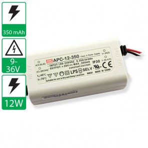 350mA 9-36V 12W Mean well voeding APC-12-350
